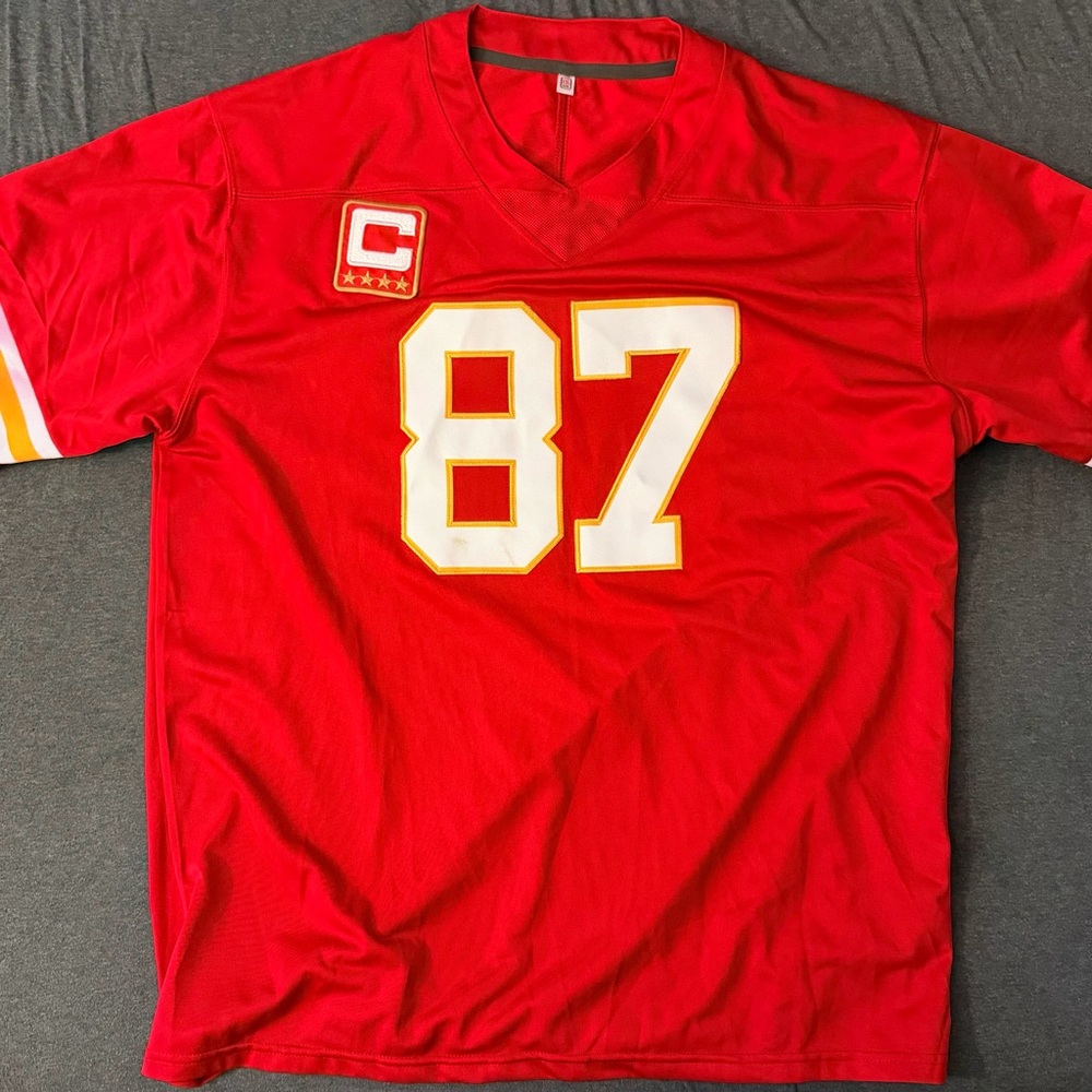 NFL Red and White Men's Jersey